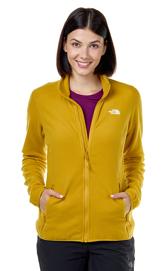 Куртка женская The North Face 100 Glacier Full Zip Arrowwood Yellow - Фото 2 большая