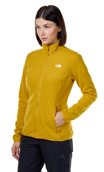 Куртка женская The North Face 100 Glacier Full Zip Arrowwood Yellow - Фото 3 большая