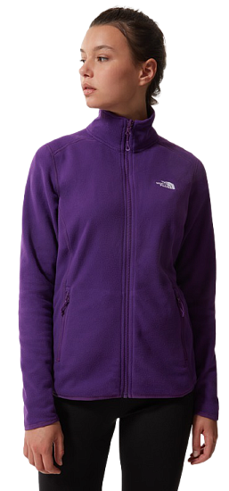 Куртка женская The North Face 100 Glacier Full Zip Gravity Purple - Фото 3 большая