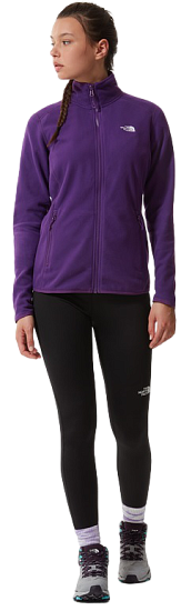 Куртка женская The North Face 100 Glacier Full Zip Gravity Purple - Фото 6 большая