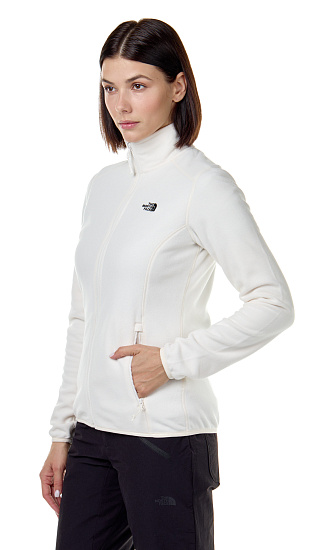Куртка женская The North Face 100 Glacier Full Zip Gardenia White - Фото 3 большая