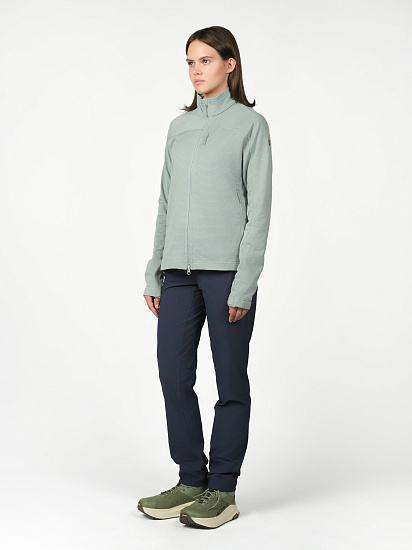 Куртка флисовая женская Fjallraven Abisko Lite Misty Green - Фото 3 большая