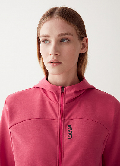 Куртка женская Colmar Motivation Hoody Wild Strawberry - Фото 3 большая