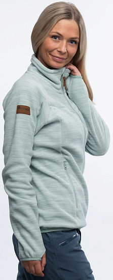 Куртка женская Bergans Hareid Fleece Misty Forest - Фото 3 большая