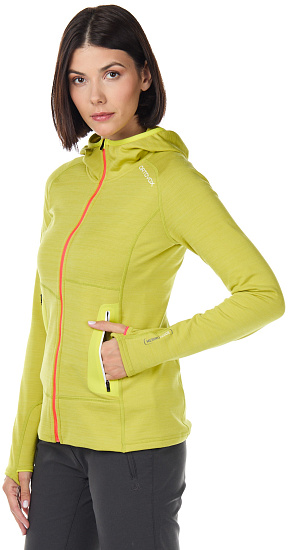 Куртка женская Ortovox Fleece Light Hoody Dirty Daisy Blend - Фото 3 большая