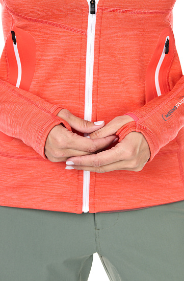 Куртка женская Ortovox Fleece Light Coral Blend - Фото 5 большая