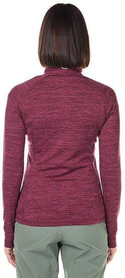 Куртка женская Ortovox Fleece Light Melange Dark Wine Blend - Фото 4 большая