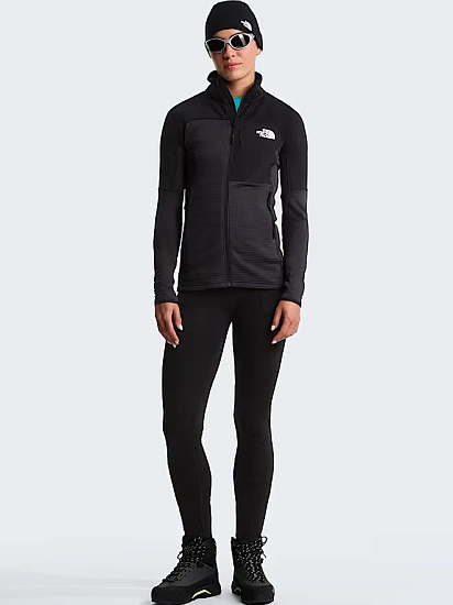 Куртка женская The North Face Polartec Powergrid Stormgap Asphalt Grey/Tnf Black - Фото 8 большая
