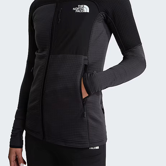 Куртка женская The North Face Polartec Powergrid Stormgap Asphalt Grey/Tnf Black - Фото 11 большая