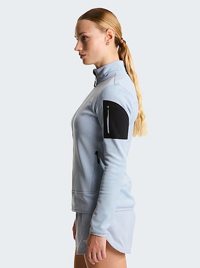 Куртка женская The North Face Mistyescape Fleece Frost Grey/Tnf Black - Фото 4 большая