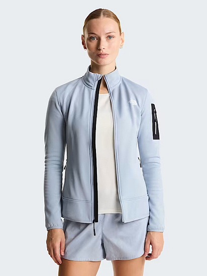 Куртка женская The North Face Mistyescape Fleece Frost Grey/Tnf Black - Фото 6 большая