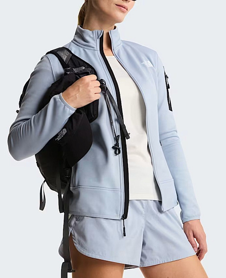 Куртка женская The North Face Mistyescape Fleece Frost Grey/Tnf Black - Фото 9 большая