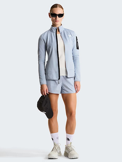 Куртка женская The North Face Mistyescape Fleece Frost Grey/Tnf Black - Фото 10 большая