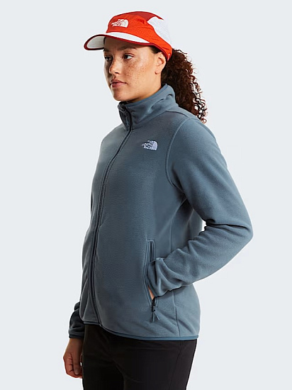 Куртка женская The North Face Glacier Fleece Granite Grey - Фото 3 большая