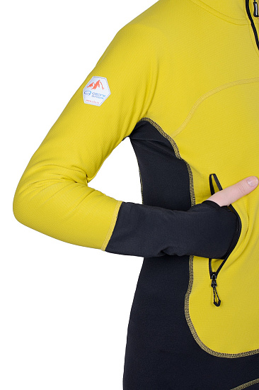 Куртка женская O3 Ozone Lusi Желтый/Черный - Фото 2 большая