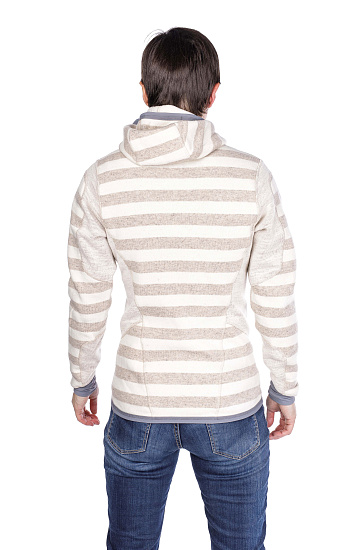 Куртка женская Bergans Hollvin Wool Cream/Lt Beige Striped - Фото 3 большая