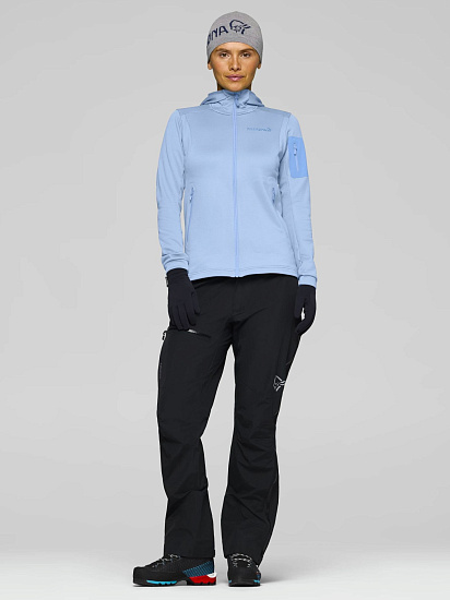 Куртка флисовая женская Norrona Falketind Warm2 Cashmere Blue/Alure - Фото 5 большая