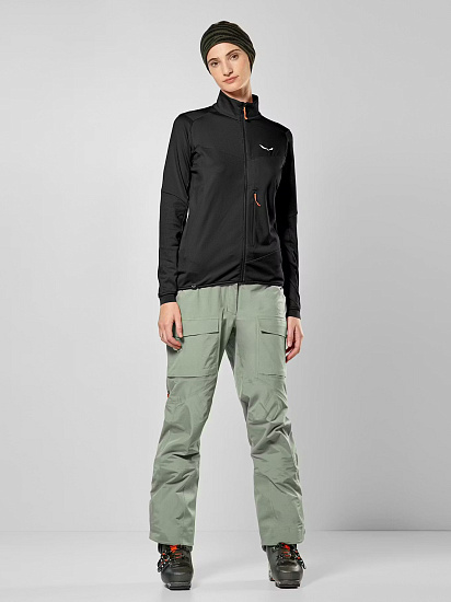 Куртка женская Salewa Sella Crevasse Black Out - Фото 6 большая