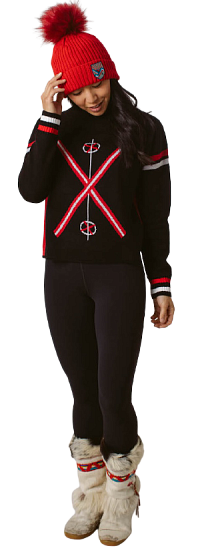 Свитер женский Krimson Klover Traverse Black - Фото 3 большая