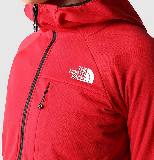 Куртка женская The North Face Futurefleece Full Zip Hoodie Red - Фото 10 большая