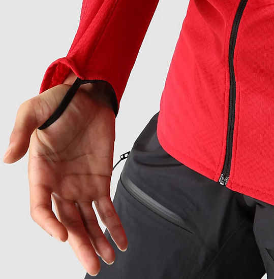 Куртка женская The North Face Futurefleece Full Zip Hoodie Red - Фото 13 большая