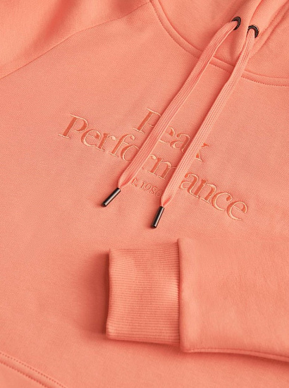 Толстовка женская Peak Performance Original Hoody Light Orange - Фото 4 большая