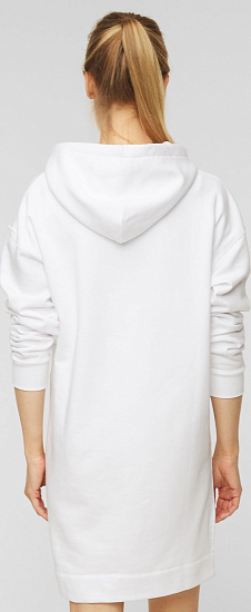 Толстовка женская Peak Performance Ground Hoody Dress White - Фото 4 большая