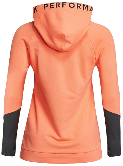 Толстовка женская Peak Performance Rider Hoody Light Orange/Motion Grey - Фото 2 большая