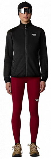 Куртка женская The North Face 100 Glacier Fz Tnf Black/Npf - Фото 7 большая