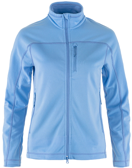 Куртка флисовая женская Fjallraven Abisko Lite Fleece Ultramarine - Фото 1 большая