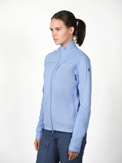 Куртка флисовая женская Fjallraven Abisko Lite Fleece Ultramarine - Фото 5 большая