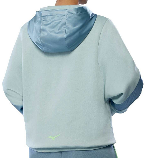 Худи женское Mizuno Athletics Cloud Blue - Фото 2 большая