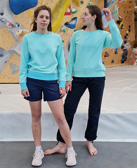 Свитшот женский Birds and Blokes Mandala Мятный - Фото 2 большая