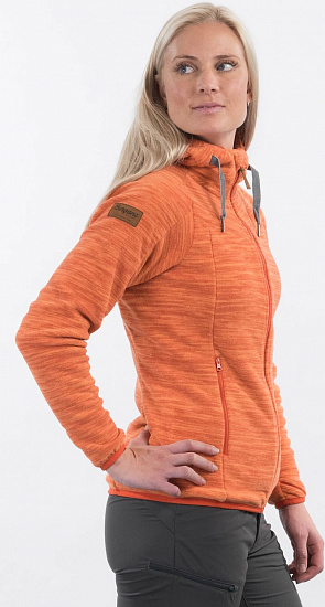 Куртка женская Bergans Hareid Fleece Brick Melange - Фото 3 большая