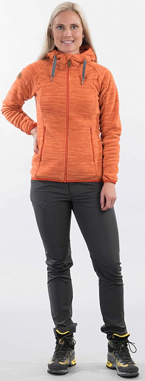 Куртка женская Bergans Hareid Fleece Brick Melange - Фото 5 большая