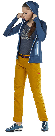 Куртка женская Ortovox Fleece Light Hoody Night Blue - Фото 3 большая