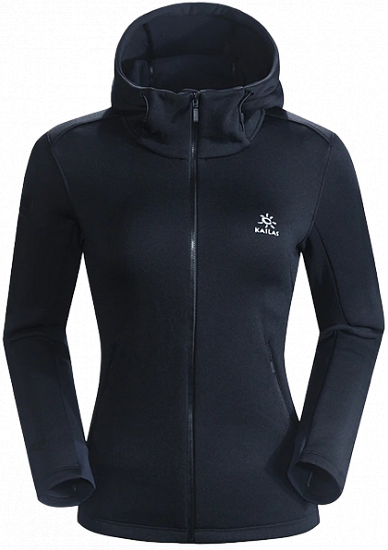 Куртка женская Kailas Core Hooded Fleece Black - Фото 1 большая