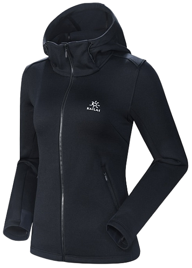 Куртка женская Kailas Core Hooded Fleece Black - Фото 2 большая