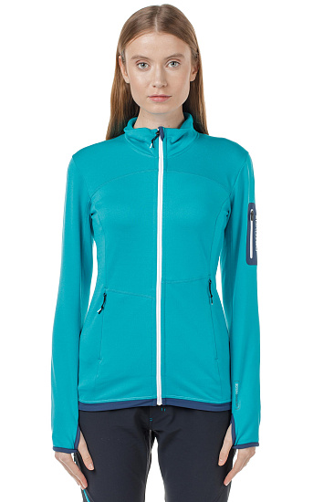Куртка женская Ortovox Fleece Light Aqua - Фото 2 большая
