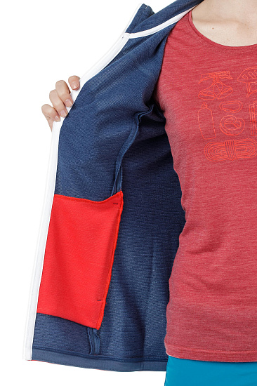 Куртка женская Ortovox Fleece Light Night Blue - Фото 6 большая