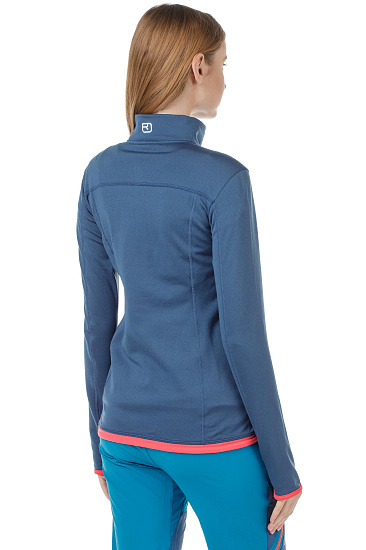 Куртка женская Ortovox Fleece Light Night Blue - Фото 9 большая