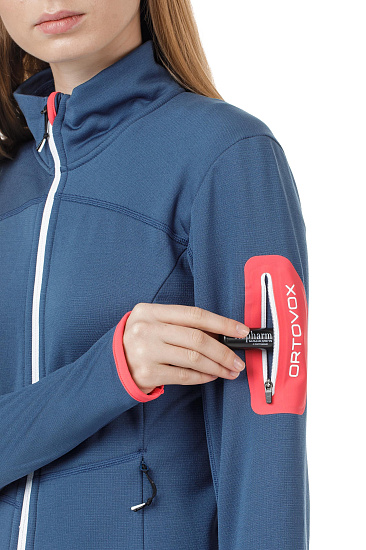 Куртка женская Ortovox Fleece Light Night Blue - Фото 10 большая