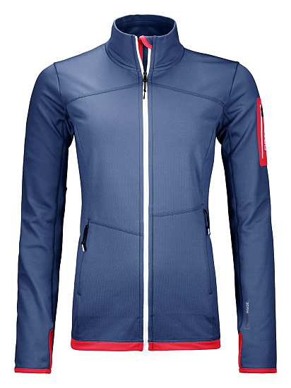 Куртка женская Ortovox Fleece Light Night Blue - Фото 1 большая