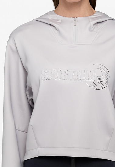 Худи женское SportAlm Hanoi NE Silver Cloud - Фото 7 большая