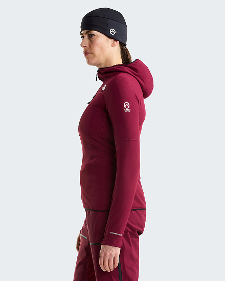 Куртка флисовая женская The North Face Summit Futurefleece Full Zip Hoodie Burgundy Crush - Фото 4 большая