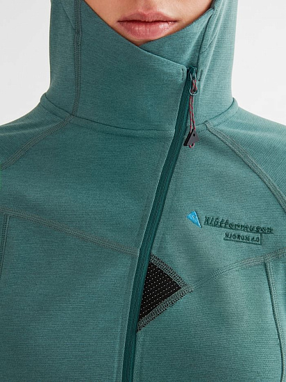 Куртка женская Klattermusen Njorun 2.0 Hoodie Brush Green - Фото 7 большая