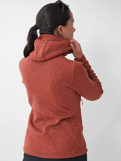 Куртка женская Salewa Puez Rocca Pl Hood Etruscan Red - Фото 5 большая