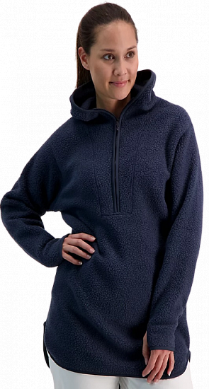 Куртка женская Peak Performance Long Pile Anorak Blue Shadow - Фото 7 большая