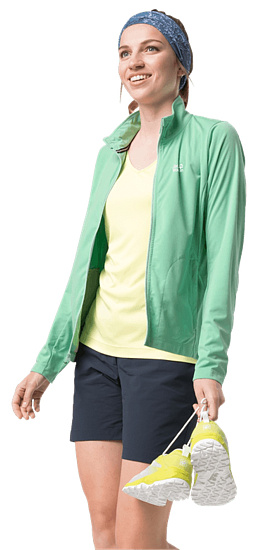 Куртка женская Jack Wolfskin JWP Dynamic Pacific green - Фото 2 большая