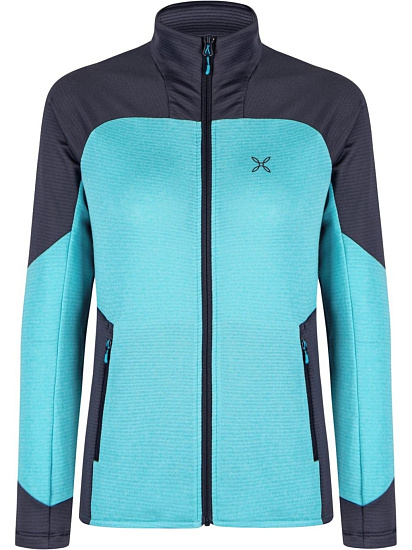 Куртка женская Montura Rise Maglia Turquoise/Graphite Blue - Фото 1 большая